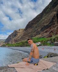 Nuno Santos, do Boavista, na ilha da Madeira (Instagram)