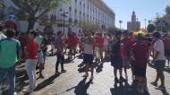 Milhares de portugueses fazem a festa em Sevilha (DR)