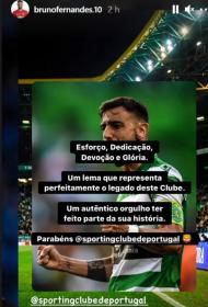 Bruno Fernandes não esqueceu aniversário do Sporting