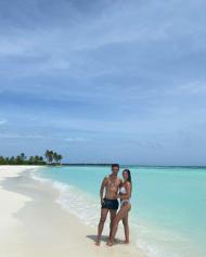 Pedro Gonçaves e a namorada de férias nas Maldivas