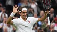 Roger Federer em Wimbledon 2021 (Neil Hall/EPA)