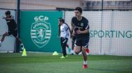 Eduardo Quaresma no treino do Sporting (Sporting CP)