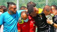 Jordi, guarda-redes do Paços de Ferreira, lesionou-se com gravidade no jogo de preparação ante o Vizela (FC Vizela)