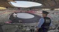 Estádio Nacional do Japão, em Tóquio, para a cerimónia de abertura dos Jogos Olímpicos (Ciro Fusco/EPA)
