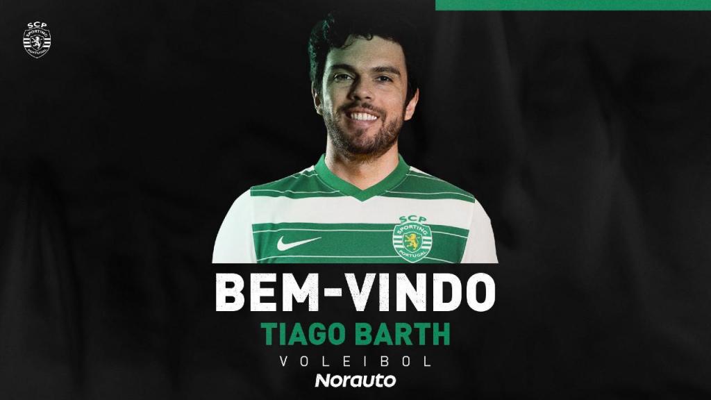 Tiago Barth voleibol Sporting