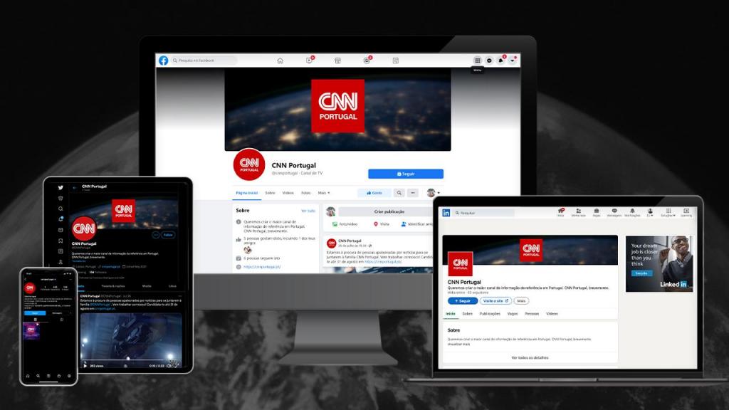 CNN Portugal redes sociais