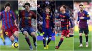 As camisolas de Messi em 18 anos de Barcelona