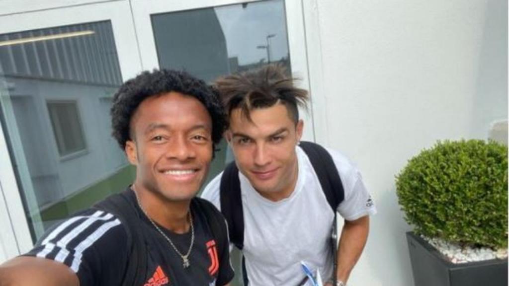 Cuadrado e Ronaldo (foto Instagram)