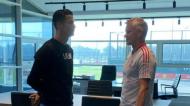 Cristiano Ronaldo e Ole Gunnar Solskjaer
