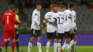 Timo Werner fez o 0-4 final no Islândia-Alemanha, de apuramento para o Mundial 2022 (Arni Torfason/AP)