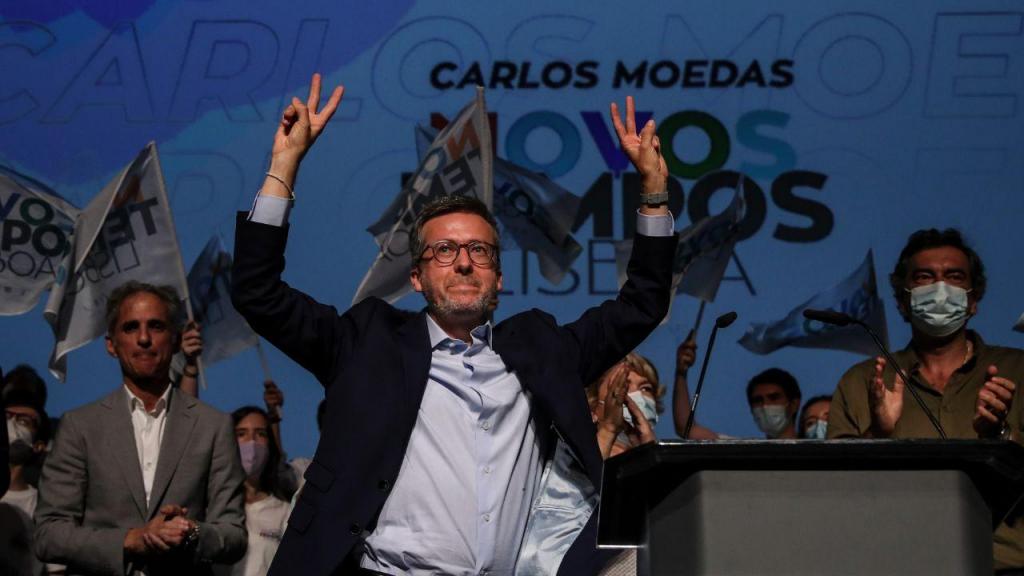 Comício da candidatura à presidência da Câmara Municipal de Lisboa pela Coligação Novos Tempos, Carlos Moedas