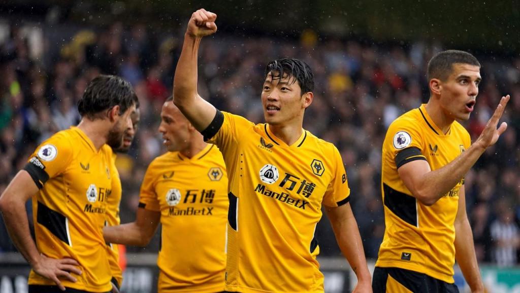 Hwang Hee-Chan bisou no Wolverhampton-Newcastle (Nick Potts/AP)
