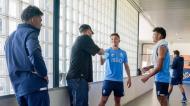 Alex Telles visitou o Olival e esteve com Pepê e Evanilson (FC Porto)