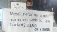 Criança pede desculpa a Messi por chamar-se Cristiano (twitter)