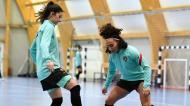 Seleção feminina de futsal: Sara Ferreira e Cátia Morgado (FPF)