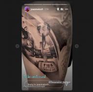 A tatuagem de João Matos (Instagram)