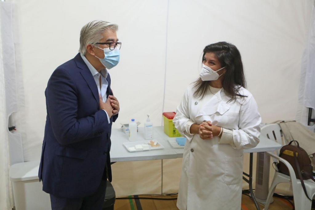 António Lacerda Sales visita Centro de Vacinação de Odivelas