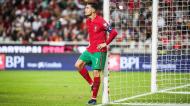 Cristiano Ronaldo depois do Portugal-Sérvia (LUSA)