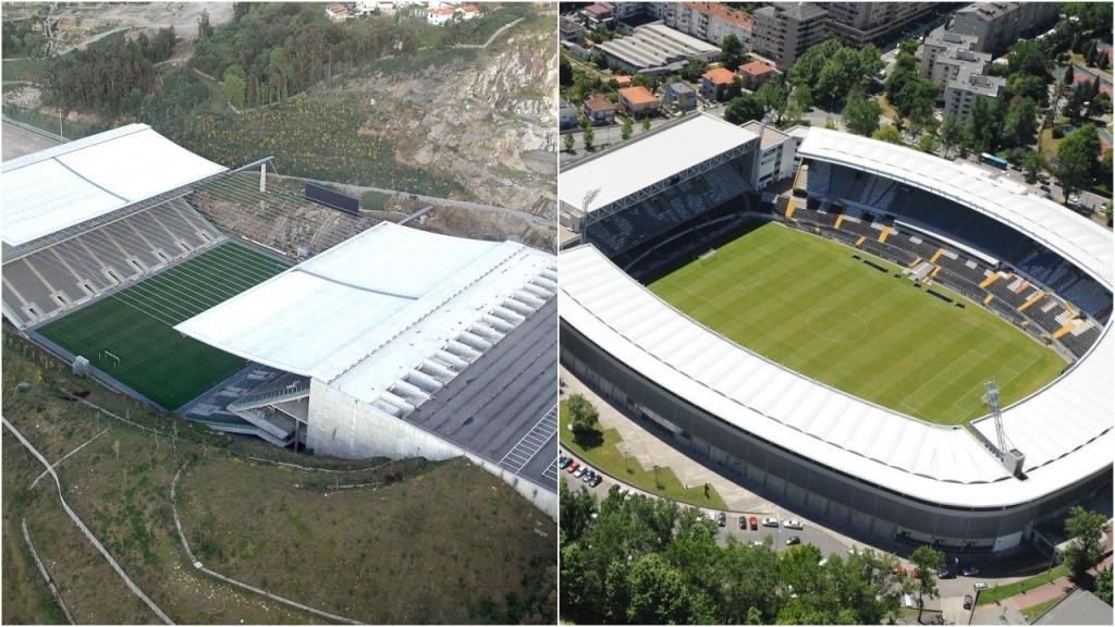 Buscas nos estádios de Braga e Guimarães