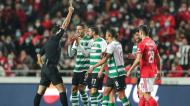 Artur Soares Dias mostrou cartão amarelo a Feddal e Paulinho nos minutos iniciais do Benfica-Sporting (Lusa)