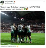 A reação dos jogadores do Sporting à vitória na Luz