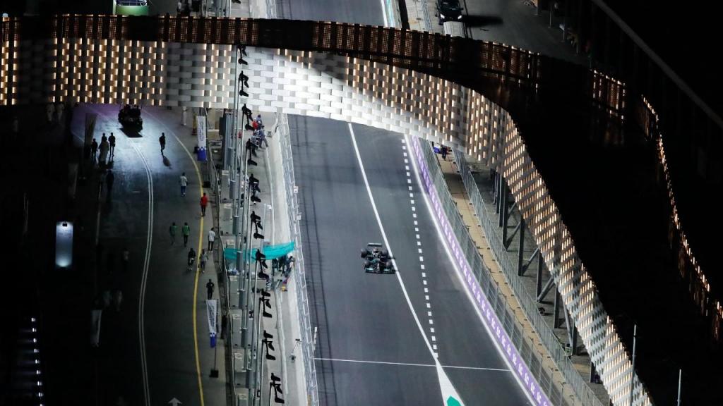 Lewis Hamilton no Grande Prémio da Arábia Saudita, na qualificação (AP)