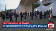 FC Porto colocou dez tendas para testes covid no Dragão
