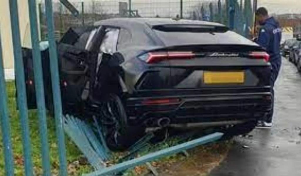 Acidente com Lamborghini de Kortney Hause (captura YouTube)