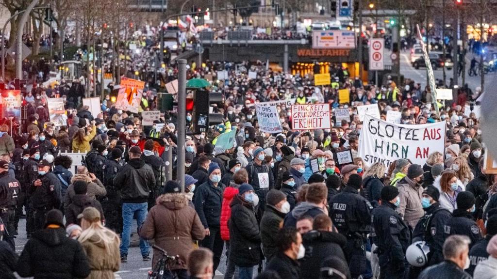 Manifestações na Alemanha (Markus Scholz/dpa via AP)