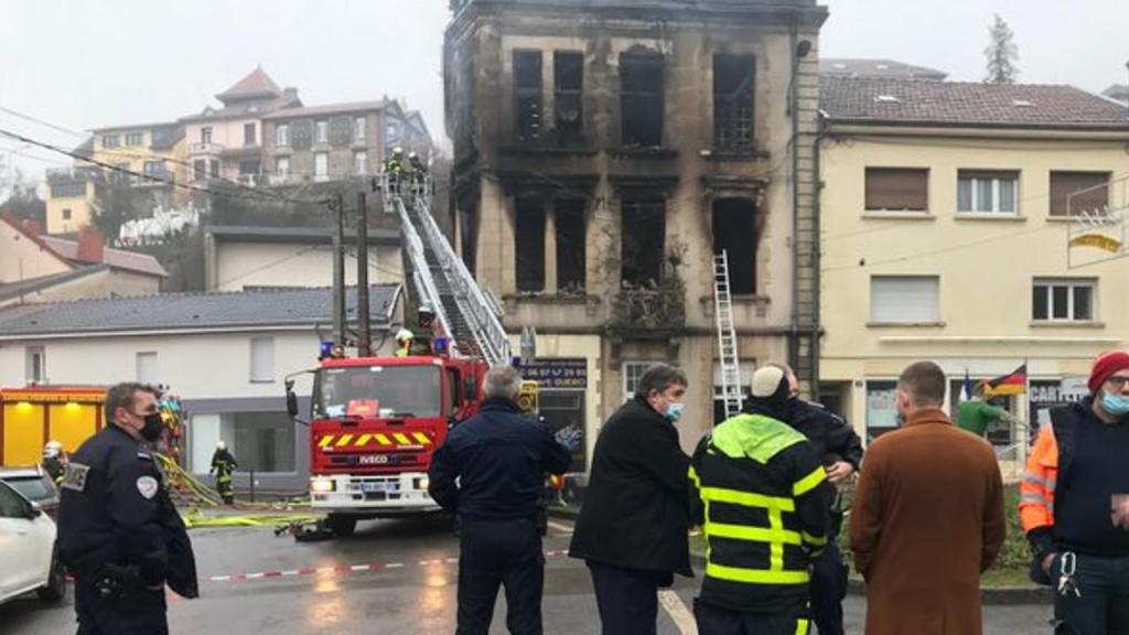 Incêndio em prédio em Villerupt