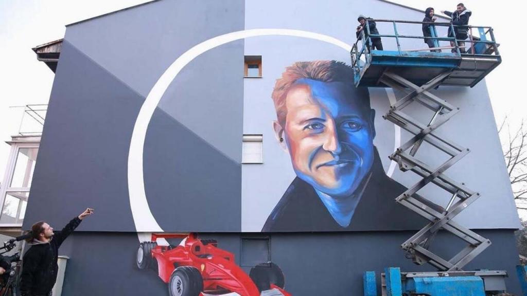Mural a Michael Schumacher em Sarajevo
