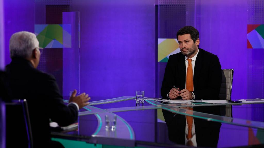 António Costa e André Ventura em debate (Foto: Ricardo Lopes/RTP)