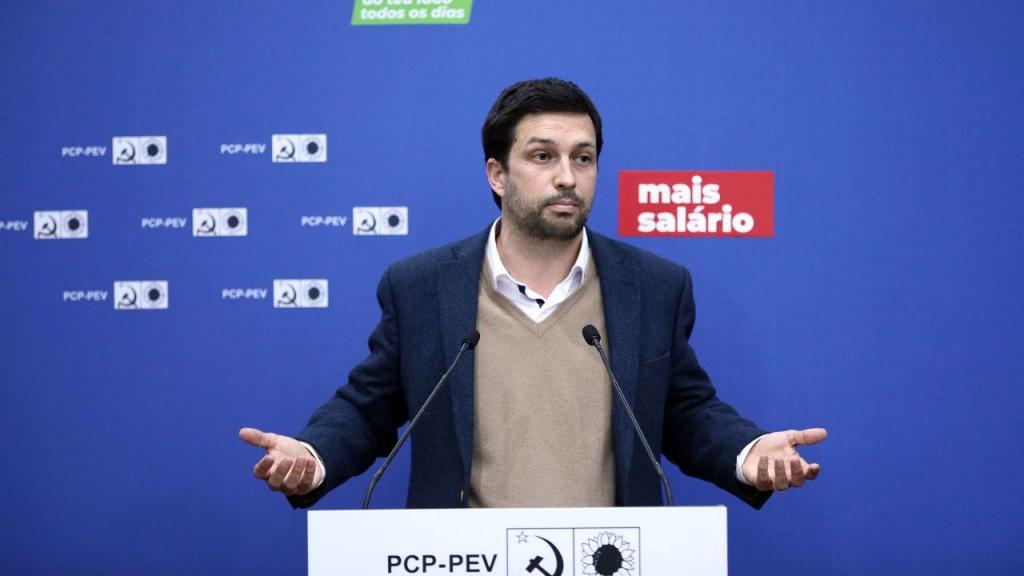 João Ferreira, candidato do Partido Comunista Português à Assembleia da República (ANTÓNIO PEDRO SANTOS/LUSA)