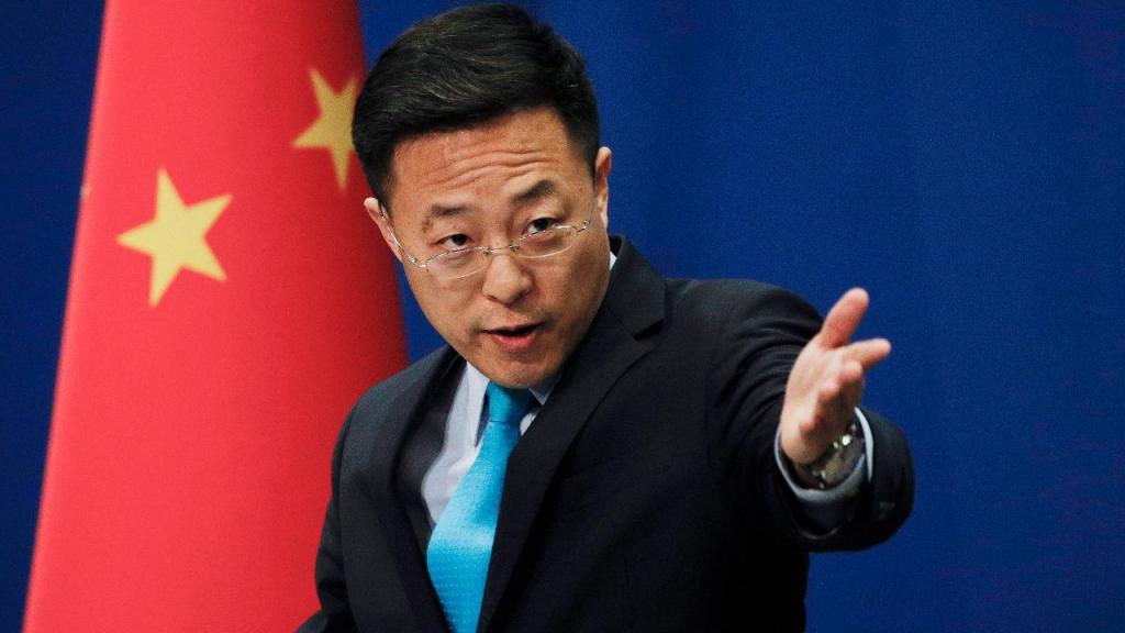 Zhao Lijian, um dos porta-vozes do Ministério dos Negócios Estrangeiros da China