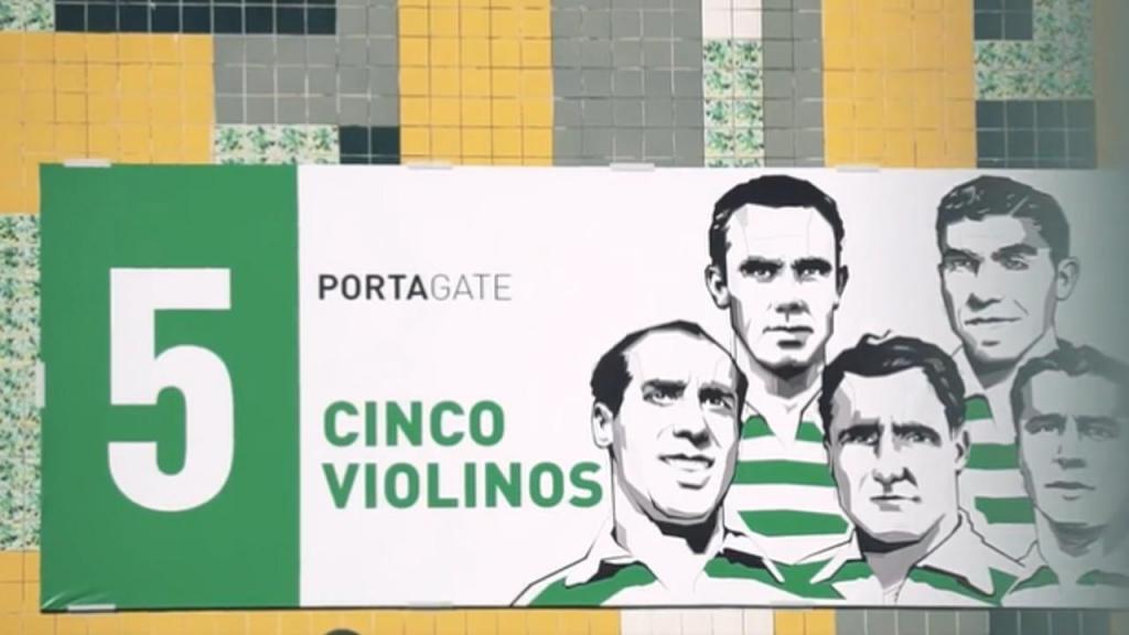 Sporting inaugurou porta Cinco Violinos no Estádio de Alvalade