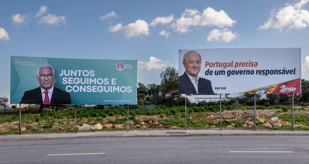 Cartaz Costa e Rio Campanha eleitoral. Foto Getty Images