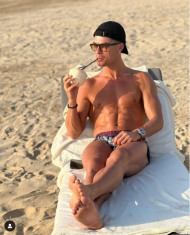 Cristiano Ronaldo de férias no Dubai (instagram)
