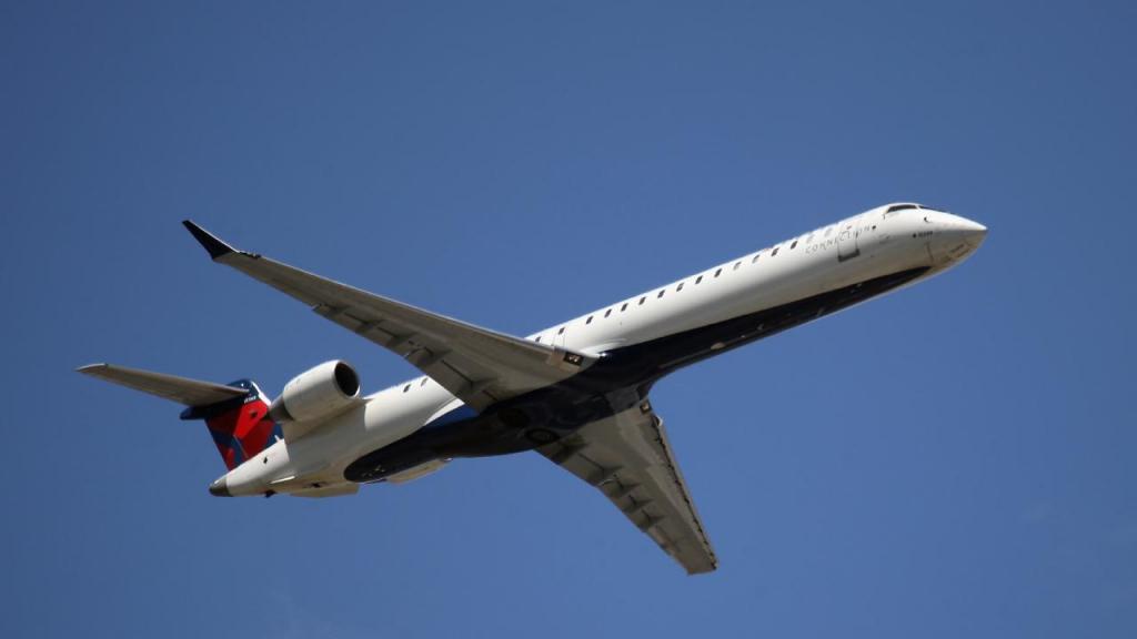 4. Bombardier CRJ: O Canadair Regional Jet domina o mercado de aviões a jato regionais. Foto: Bruce Bennett/Getty Images