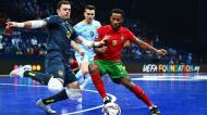 Futsal: Dídac Plana e Pany Varela no Portugal-Espanha (UEFA Futsal/Twitter)