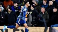 Gabriel Magalhães desfez o nulo no Wolverhampton-Arsenal (Rui Vieira/AP)