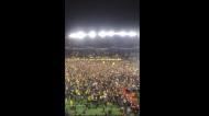 Adeptos do Nantes invadem relvado após qualificação para a final da Taça (twitter)