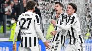 Alvaro Morata celebra golo marcado no Juventus-Spezia