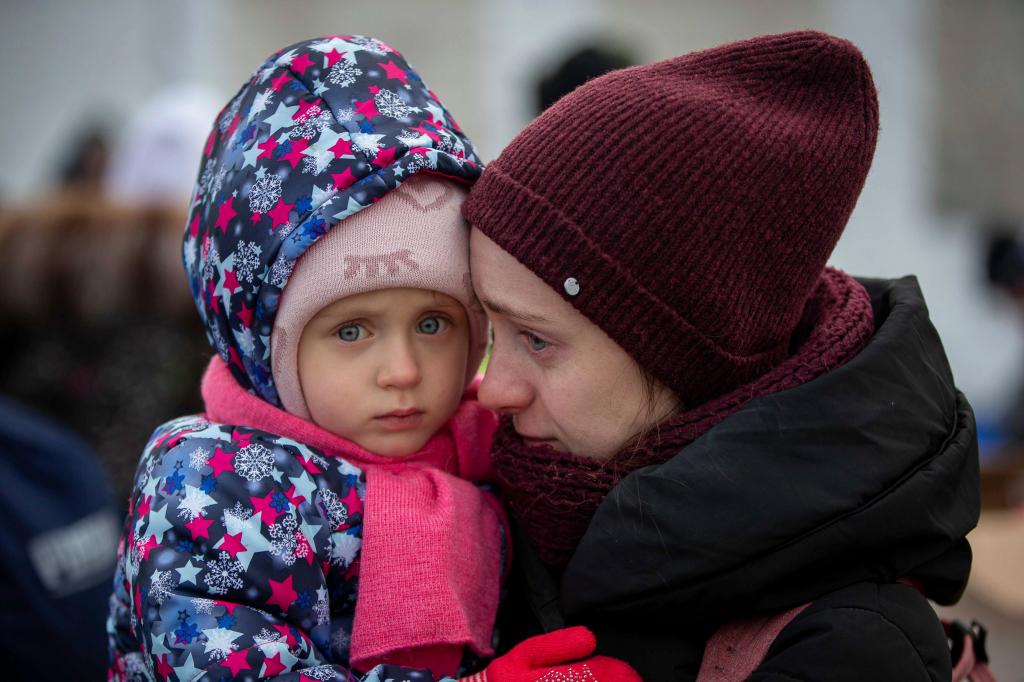 Refugiados ucranianos. Foto: AP