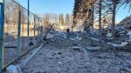 Míssil russo destrói estádio do clube de infância de Yarmolenko (fotografias/Shakhtar Sonetsk)