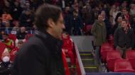 Rui Costa desceu ao balneário no intervalo do Ajax-Benfica