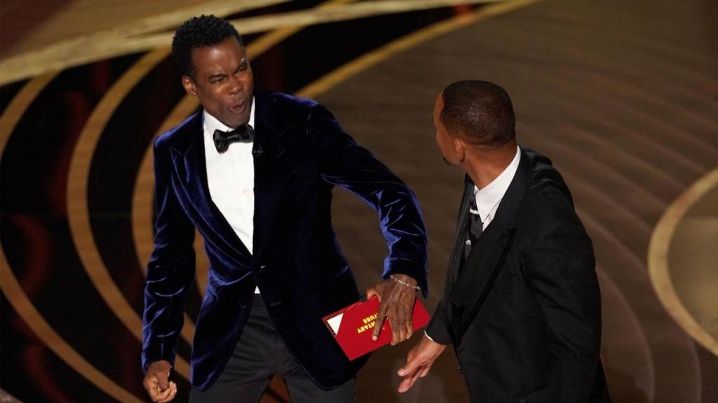 O momento em que Will Smith esbofeteou Chris Rock nos Óscares/D.R