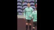 Ronaldo brinca e imita salto de Cedric (vídeo/Sport tv)