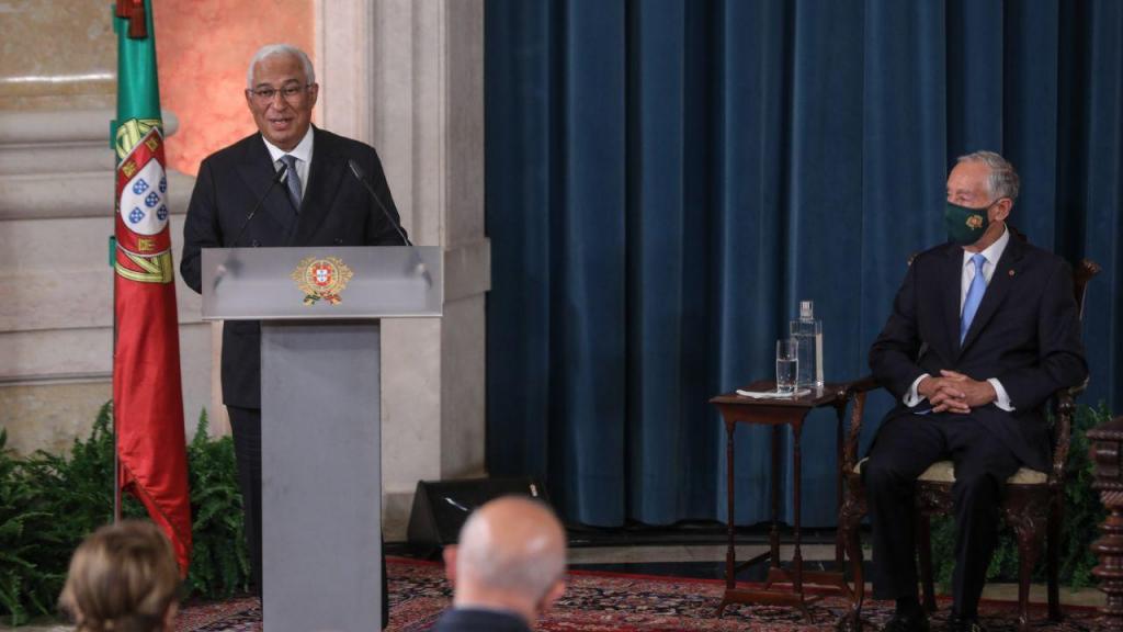 António Costa discursa na cerimónia de tomada de posse do novo Governo (Miguel A. Lopes/Lusa)