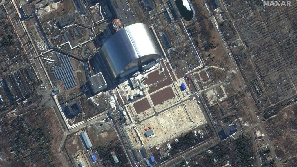 Central nuclear de Chernobyl (Maxar Technologies)