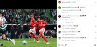 As reações dos jogadores do Benfica à vitória no dérbi